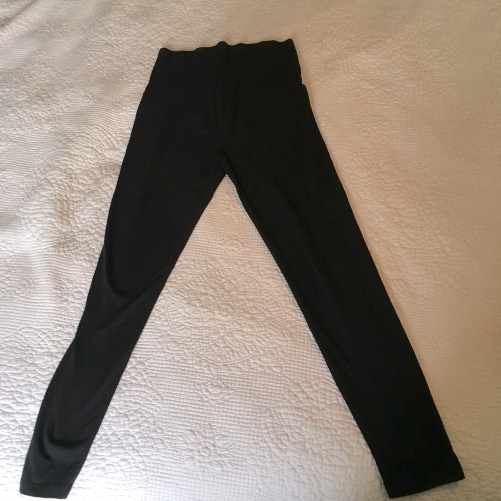 Black maternity leggings
